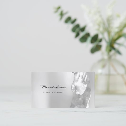 Silver Body Venus Kosmetische Operation Kosmetolog Terminkarte (Stehend Vorderseite)