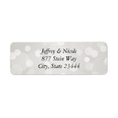 Silver Bokeh Elegant Custom Wedding (Vorne)