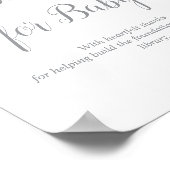 Silver Books for Baby Shooting Sign Poster (Ecke)
