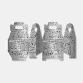 Silver Bow 25. Hochzeitstag Geschenkschachtel (Ungefaltet)