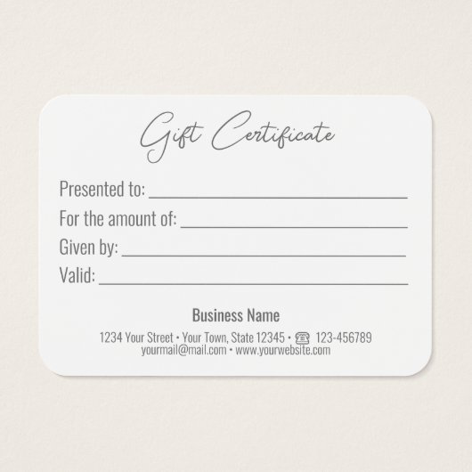 Silver Bow Classy Luminous Elegante Black Gift Car (Rückseite)