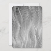 Silver Brushed Metal Abstrakt Geburtstagsparty Einladung (Rückseite)