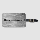 Silver Brushed Metal Abstrakt Gepäckanhänger (Vorderseite (Horizontal))