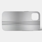 Silver Brushed Metal Doors iPhone Case (Rückseite (Horizontal))