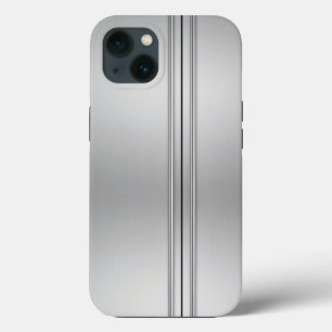 Silver Brushed Metal Doors iPhone Case