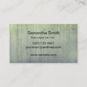 Silver Brushed Metal Hair Stylist Makeup Artist Visitenkarte (Rückseite)