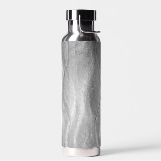 Silver Brushed Metal Trinkflasche (Links)