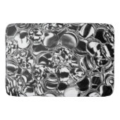 Silver bubbles with glass or metal tone badematte (Vorderseite)