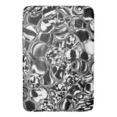 Silver bubbles with glass or metal tone badematte (Vorderseite Vertikal)