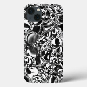 Silver bubbles with glass or metal tone Case-Mate iPhone hülle