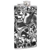 Silver bubbles with glass or metal tone flachmann (Rechts)