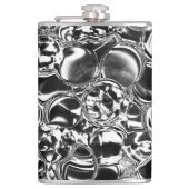 Silver bubbles with glass or metal tone flachmann (Vorderseite)