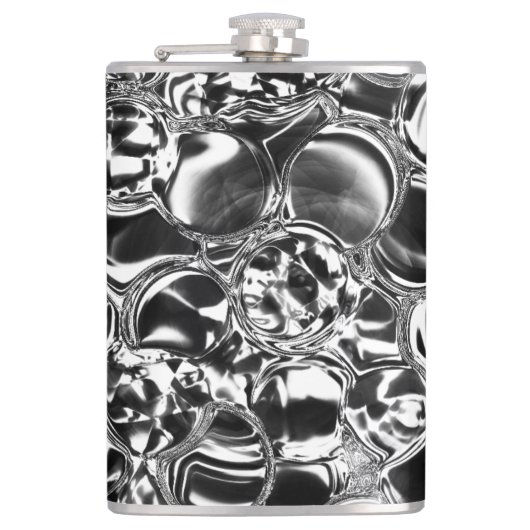 Silver bubbles with glass or metal tone flachmann (Vorderseite)