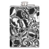 Silver bubbles with glass or metal tone flachmann (Rückseite)