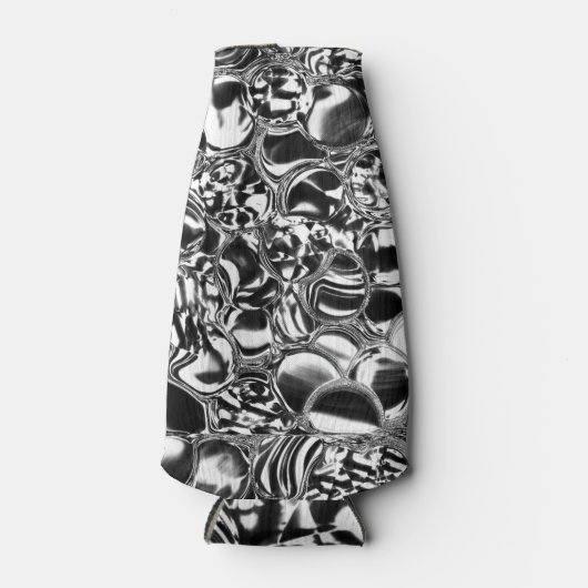 Silver bubbles with glass or metal tone flaschenkühler (Vorderseite)