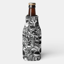 Silver bubbles with glass or metal tone flaschenkühler