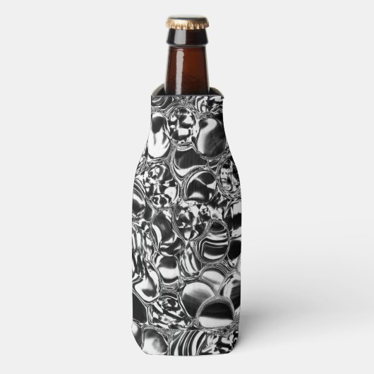 Silver bubbles with glass or metal tone flaschenkühler (Flaschenvorderseite)