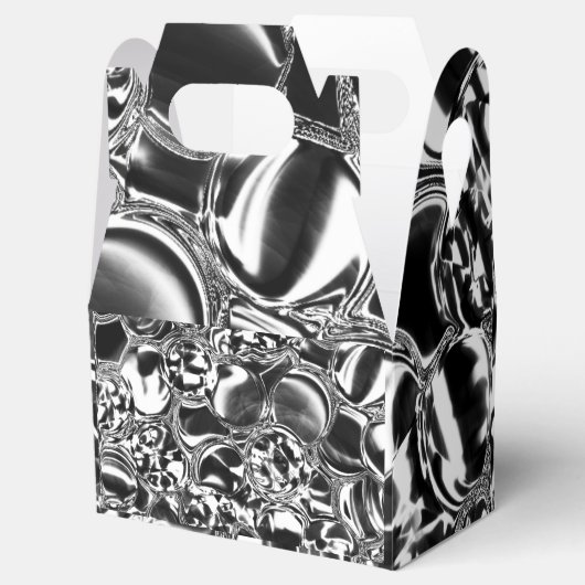 Silver bubbles with glass or metal tone geschenkschachtel (Geöffnet)