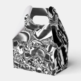 Silver bubbles with glass or metal tone geschenkschachtel