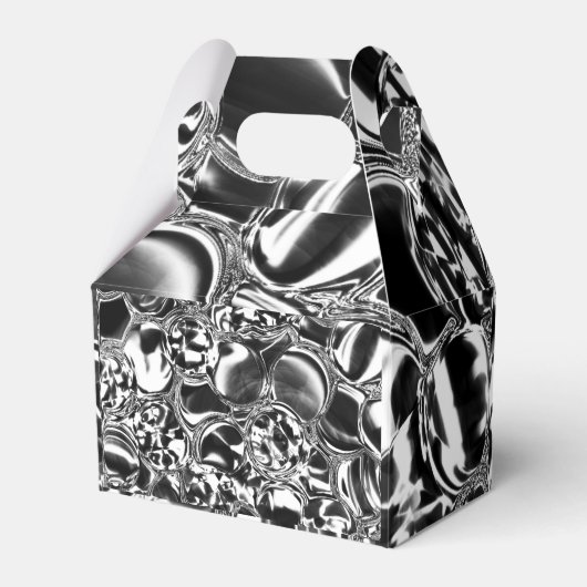 Silver bubbles with glass or metal tone geschenkschachtel (Vorderseite)