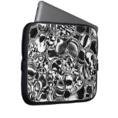 Silver bubbles with glass or metal tone laptopschutzhülle (Vorne Rechts)