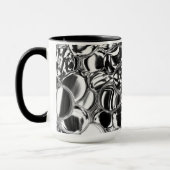 Silver bubbles with glass or metal tone tasse (Links)