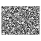 Silver bubbles with glass or metal tone tischdecke (Vorderseite (Horizontal))