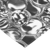 Silver bubbles with glass or metal tone tischdecke (Schrägansicht)