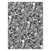 Silver bubbles with glass or metal tone tischdecke (Vorderseite)