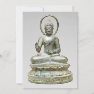 Silver Buddha Fine Art Fotografy Feiertagskarte