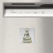 Silver Buddha Fine Art Fotografy Magnet (In Situ (Geschirrspüler))