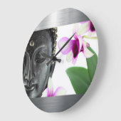 Silver Buddha Große Wanduhr (Winkel)