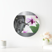 Silver Buddha Große Wanduhr (Zuhause)