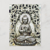 Silver Buddha Postcard Postkarte (Vorderseite)