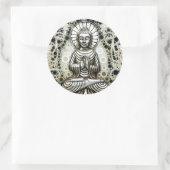 Silver Buddha Stickers (Tasche)