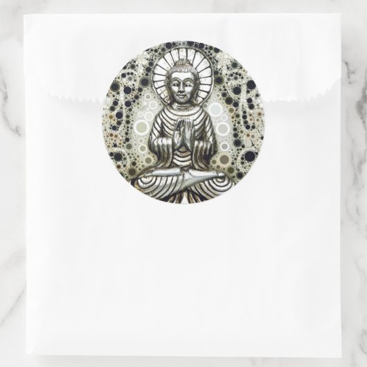 Silver Buddha Stickers (Tasche)