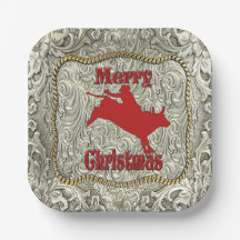 Silver Bull Rider Gürtel Buckle Weihnachten