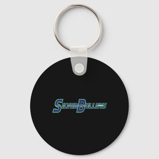 Silver Bullets Softll - Blaues Logo  Schlüsselanhänger (Vorderseite)