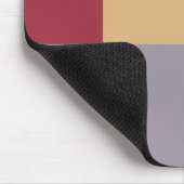 Silver Burgundy Red Cream Grau Farbblock Mousepad (Ecke)