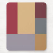 Silver Burgundy Red Cream Grau Farbblock Mousepad (Vorne)