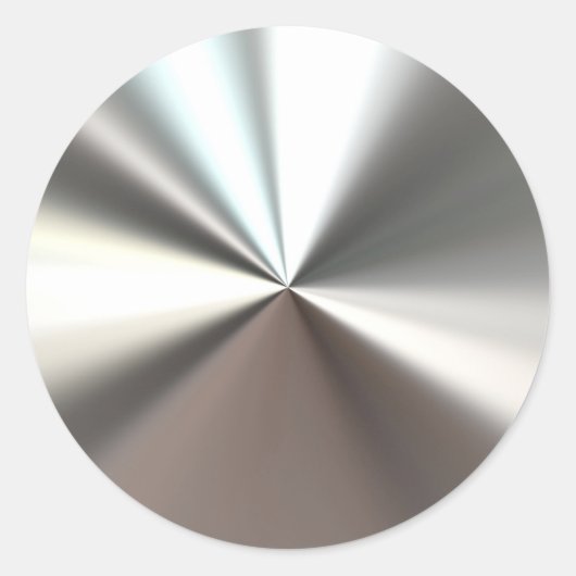 Silver Burst Runder Aufkleber (Vorderseite)