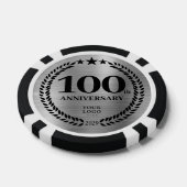 Silver Business 100th Anniversary Pokerchips (Einzeln)