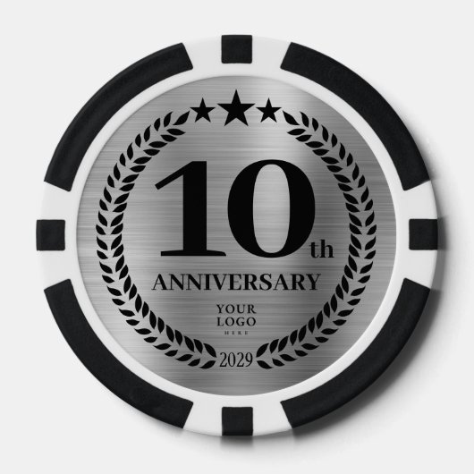 Silver Business 10th Anniversary Pokerchips (Vorderseite)