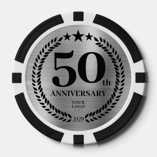 Silver Business 50th Anniversary Pokerchips (Vorderseite)