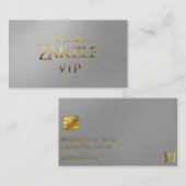 Silver Business Card Custom Visitenkarte (Vorne/Hinten)