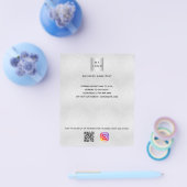Silver Business Logo qr Code Instanagramm benutzer Flyer (Einzeln)