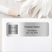 Silver Business Logo Rücksendeadresse (Insitu)