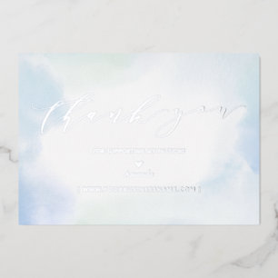 Silver Business-Logo Vielen Dank, Beilage Folieneinladung