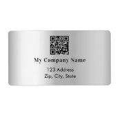 Silver Business ql Code Rücksendeadresse (Vorne)