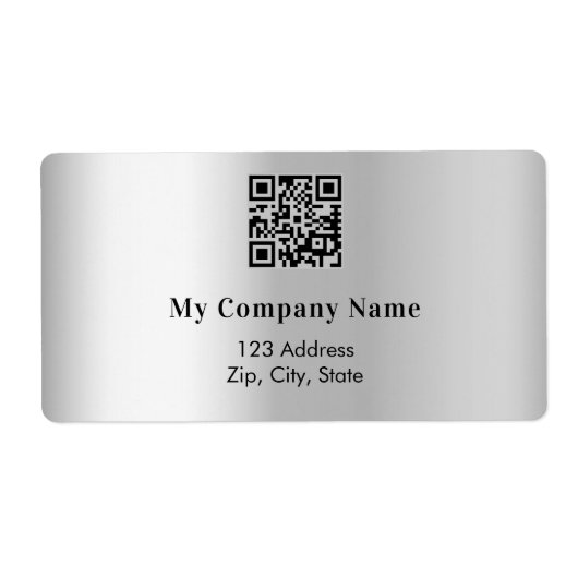 Silver Business ql Code Rücksendeadresse Versand (Vorne)